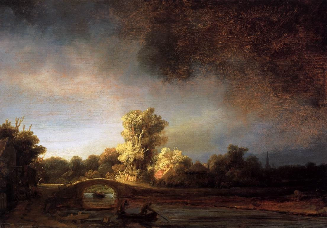 Paesaggio con un ponte di pietra - Rijksmuseum, Amsterdam